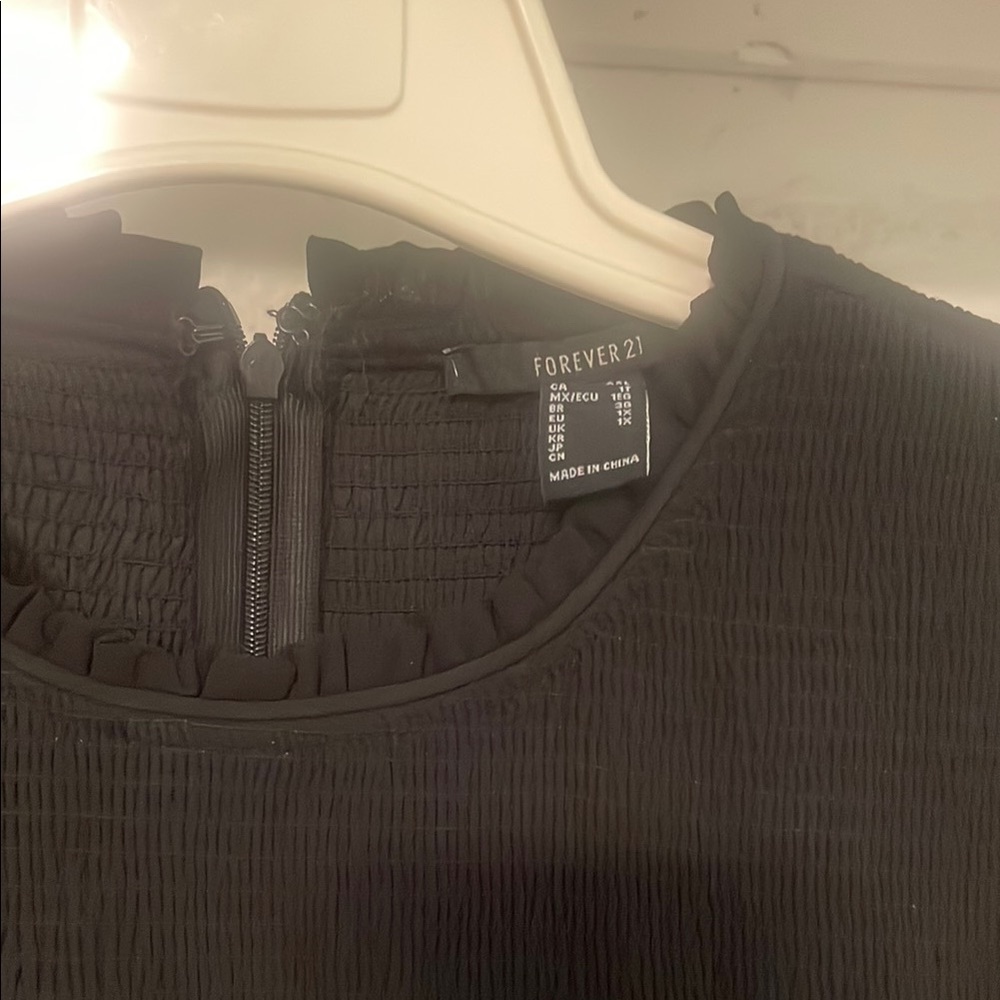 Forever 21 Black Long Sleeve Dress - Picture 3 of 3